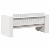Garden Sofa White 134 x 60 x 62 cm Solid Pine Wood 873867