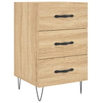 ZNTS Bedside Cabinet Sonoma Oak 40x40x66 cm Engineered Wood 827655