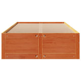 Bed Frame without Mattress with Drawers Wax Brown 135x190 cm Double Solid Wood Pine 3308821