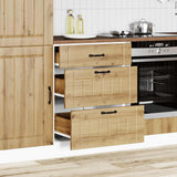 Kitchen Base Cabinet Lucca Artisan Oak Engineered Wood 854278