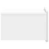 Wall-Mounted Bedside Cabinet with Drawer 2 pcs High Gloss White 898264