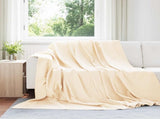 Throw Blankets 24 pcs Cream 240 x 220 cm Fleece 42017115