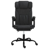 Reclining Office Chair Black Faux Leather 349815