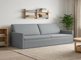 3 Seater Sofa Light Grey 190 x 81 x 82 cm Fabric 42041106