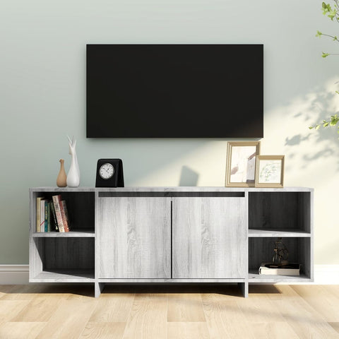 TV Cabinet Grey Sonoma 130x35x50 cm Engineered Wood 813054