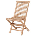 7 Piece Folding Outdoor Dining Set Solid Teak Wood 44661
