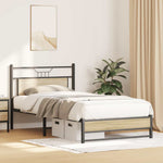 Bed Frame without Mattress Sonoma Oak 100x190 cm Engineered Wood 4106956