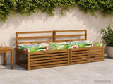 2-Piece Bench Cushions SOEST 2 pcs 100% Polyester Multicolour 950277