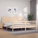 Bed Frame without Mattress 200x200 cm Solid Wood 3194656