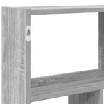 ZNTS Wall Cube Shelf 12 Compartments Grey Sonoma Engineered Wood 860009