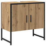 Bathroom Furniture Set Wall-mounted 2 pcs Brown Engineered wood 3334328