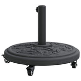 Parasol Base Art Deco Black 45 x 39.5 cm Iron 42002564