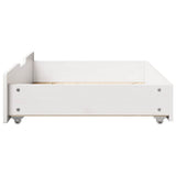 Under-Bed Drawers 2 pcs White 85x55x17 cm Solid Wood Pine 850927