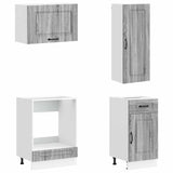 Kitchen Unit KALMAR 8 pcs Grey Sonoma Engineered Wood 3438199