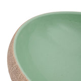 Countertop Basin Green and Brown Oval 59x40x15 cm Ceramic 155077