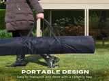 3 x 3 Pop Up Gazebo, Double-roof Garden Tent with Netting and Carry Bag, Party Event Shelter for T3398P325122