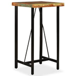 ZNTS Bar Table Solid Reclaimed Wood 60x60x107 cm 245439