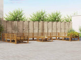 Outdoor Sofa Set 11 pcs Natural Solid Acacia Wood 3368282