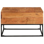 ZNTS Coffee Table 68x68x41 cm Solid Acacia Wood 320818