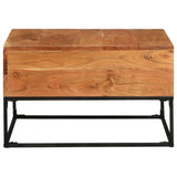 ZNTS Coffee Table 68x68x41 cm Solid Acacia Wood 320818