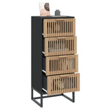 Highboard Black 40x30x95 cm Engineered Wood 352125