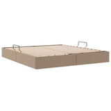 Storage Bed with Mattress Cappucino 180 x 200 cm Faux leather 3369960