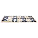 Slatted Bed Base Brown 70 x 190 cm Solid Beech Wood 42015256