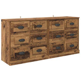 Sideboards 2 pcs Old Wood 70 x 35.5 x 67.5 cm Engineered Wood 3402665