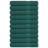 Sauna Towels 10 pcs "FROGN" Green 80x200 cm 100% Cotton 136865