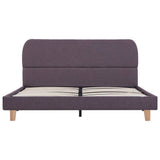 Bed Frame without Mattress Taupe Fabric 135x190 cm Double 281068