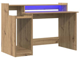 Desk with Shelf Artisan Oak 97 x 45 x 90 cm Engineered Wood 875241