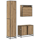 Bathroom Furniture Set 3 pcs Artisan Oak Engineered Wood 3402486