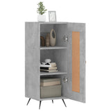 Sideboard Concrete Grey 34.5x34x90 cm Engineered Wood 830416
