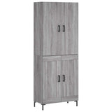 Highboard Grey Sonoma 69.5x34x180 cm Engineered Wood 3195793