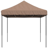 ZNTS Foldable Party Tent Pop-Up Brown 410x279x315 cm 4005012