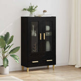 Highboard Black Oak 70 x 31 x 115 cm Engineered Wood 880853