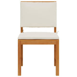 Garden Chair with Cushion 2 pcs Brown Solid Acacia wood 4107155