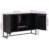 Sideboard Black 105 x 30 x 68 cm 42020081