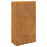 Parcel Drop Box Rusty 44 x 22 x 82 cm Weathering Steel 874925
