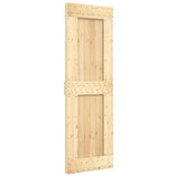 Sliding Door with Hardware Set 70x210 cm Solid Wood Pine 3203050