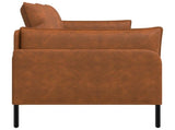 2-Seater Sofa Brown 188 x 81 x 89 cm Faux Leather 42048626