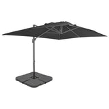 Garden Parasol with Portable Base Anthracite 276347