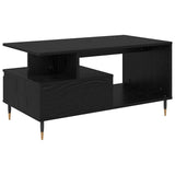 Coffee Table Black Oak 90 x 49 x 45 cm Engineered Wood 882707