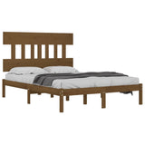 Bed Frame without Mattress Honey Brown 200x200 cm Solid Wood 3104761