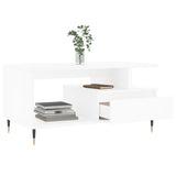 Coffee Table White 90x49x45 cm Engineered Wood 831012