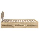Bed Frame with Drawer Sonoma Oak 120 x 190 cm Engineer Wood 3413028