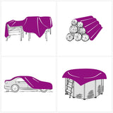 Tarpaulin Anthracite 4x6 m 650 g/m 156089