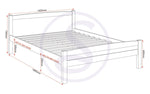 ZNTS Amber 4'6" Bed 200-203-001