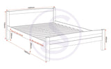 ZNTS Amber 4'6" Bed 200-203-001