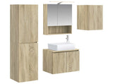 Bathroom Cabinet Set 5 pcs Sonoma Oak 50 x 14.5 x 70 cm 3407321